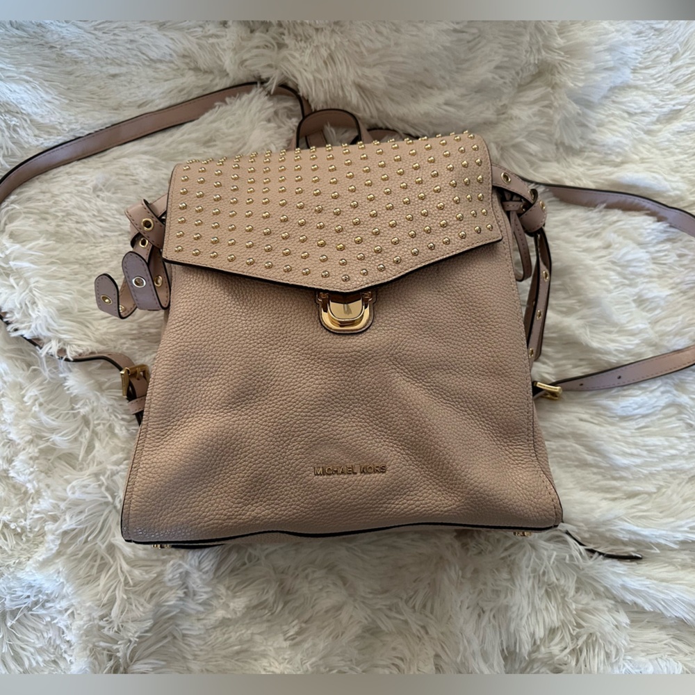 Pink Michael Kors backpack